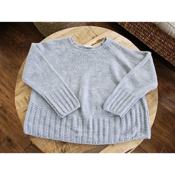 St. Michael From Mark & Spencer Wool Blend Knit Sweater Women's Size 12 Gray - Picture 1 of 7